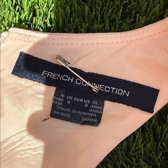 French Connection Peach Sleeveless Dress Size 0 - Picture 10 of 11